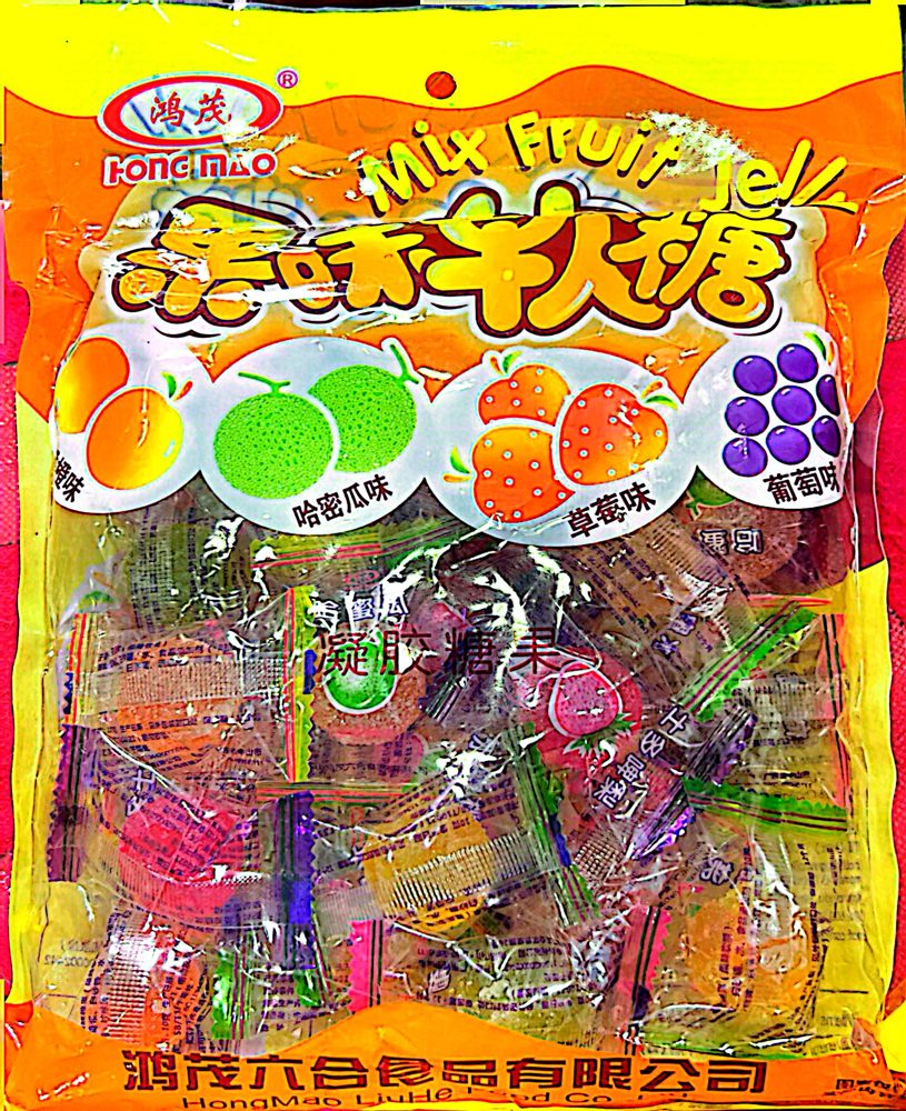 Hong Mao Mix Fruit Jelly candy bag
